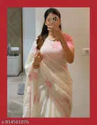 Soft Linen Cotton Saree for Women 