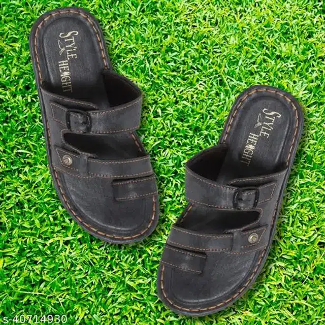 Slippers for Men (Black, 6)
