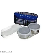 Stainless Steel 3 Compartment Lunch Box Set with Bag 