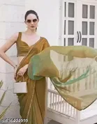 JImmy Choo Saree for Women, Gold 