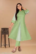 Solid Cotton Blend Kurti for Women, Pack of 2 