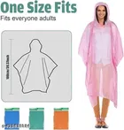 Disposable Digi Raincoat Card [Assorted, Free Size] Pack of 4
