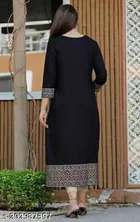 Viscose Rayon Solid Kurti for Women 
