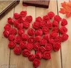 Polyester Artificial Rose Flowers 