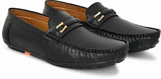 Loafers for Men (Black & Tan, 10)