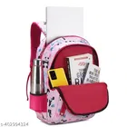 Polyester Backpack Bag, Pink