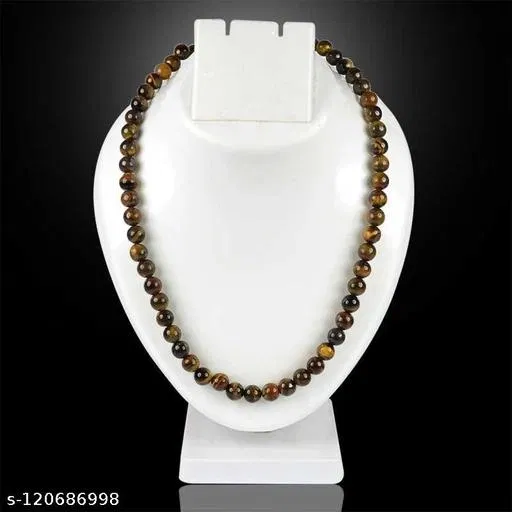 Tiger's Eye Stone Chain for Men (Brown)