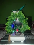 Artificial Bonsai Plant with Sparrow & Light 