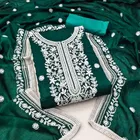 Vichitra Silk Unstitched Dress Material for Women 