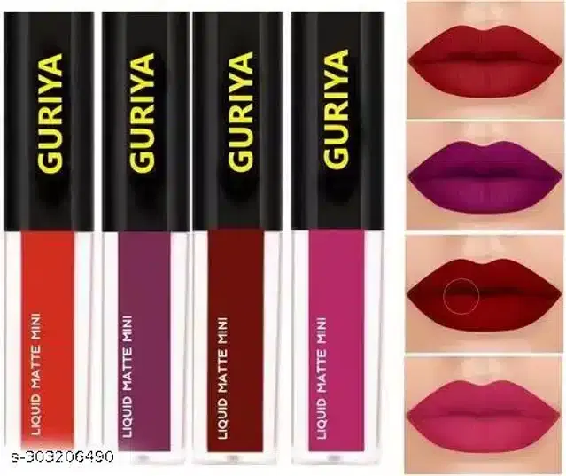Lipsticks for Girls & Women (Multicolor, Pack of 4)