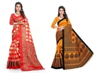 Khadi Silk Printed Saree for Women 
