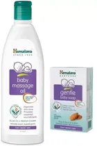 Himalaya Baby Massage Oil 200 ml + 75 g gentle baby soap Free