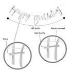  Birthday Decoration Kit for Boys 58 Pcs, Blue, White, Silver 