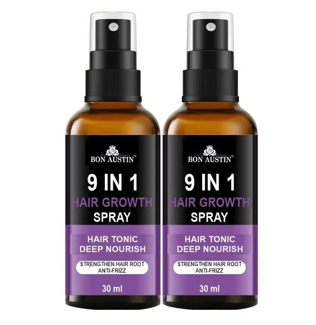 Bon Austin 9-in-1 Hair Growth Spray (30 ml, Pack of 2)