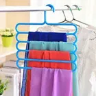 Pallavi Trading 5 Layer Pants Clothes Hanger for Wardrobe Storage Organizer Rack, KK-13