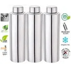 Stainless Steel Water Bottle (Silver, 1000 ml) (Pack of 3)
