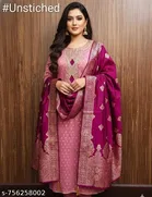 Embroidered Floral Patiala Suit for Women 