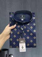 Cotton Blend Printed Kurta for Men 