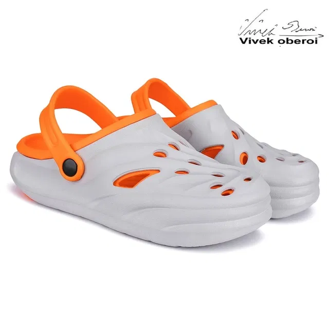Bersache Clogs for Men (Orange, 9)