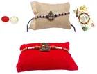 Ganes Ji Shiv Metal Rakhi, Pack of 2 