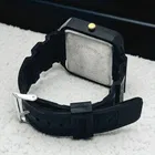 Silicone Strap Square Analog Watch for Men 