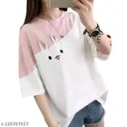 Polycotton T-shirt for Women, Multicolour 