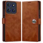 Artificial Leather Flip Cover For Motorola Edge 60 Pro 5G 