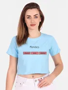 Cotton Blend Printed Tops for Women 