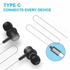 Tecsox Wired Earphones [Type-C Black]
