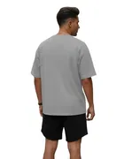 Polyester Printed Co-Ord Set for Men, Grey 