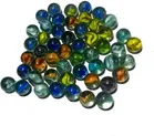 50 Pcs Mini Size Glass Marbles with Shooter 