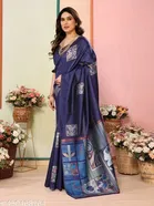 Kanjivaram Banarasi Soft Silk Saree for Women 