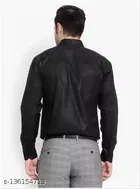 Cotton Blend Solid Full Sleeves Shirt for Men 