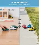 फ़ीवरबाज़ार 6-पैक मिनी पुल बैक कार सेट बच्चों के लिए, मल्टी-कलर 