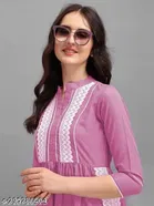 Naira Cut Rayon Embellished Kurti for Women 