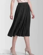 Crepe Skirt for Women 