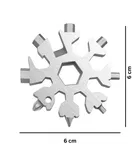 8-in-1 Stainless Steel Snowflake Multipurpose Tool, Bottle Opener/Flat Phillips Screwdriver Kit/Wrench, Stocking Stuffers 