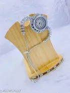 Feminine Fancy Diamond Watch Bracelets