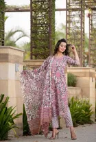 Viscose Rayon Printed Kurta Set for Women 