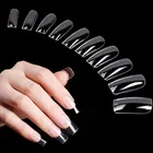 Artificial Reusable 100 Pcs False Nails with Glue 