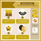 2nd Happy Birthday Balloon Decoration Kit, Gold, Set of 1