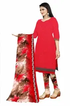 शारदा क्रिएशन क्रेप फ्लोरल प्रिंट सलवार सूट अस्टीचड 