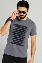 Round Neck Printed T-Shirt for Men 
