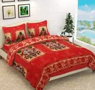 Woolen Double Size Bedsheet with 2 Pillow Covers 