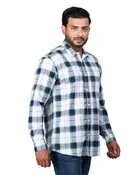 Poly Cotton Full Sleeves Chequered Shirt for Men 