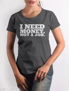 Cotton Round Neck Printed T-Shirt for Women 