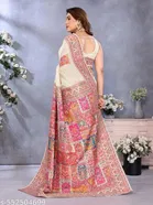Handloom Floral Print Kashmira Kadai Pashmina Saree for Women 