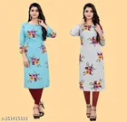 Crepe Printed Kurti for Women 