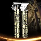 Rechargeable Professional Hair Trimmer for Men (Gold)