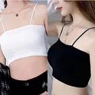 Cotton Blend Lightly Padded Wire Free Sports Bras for Women 